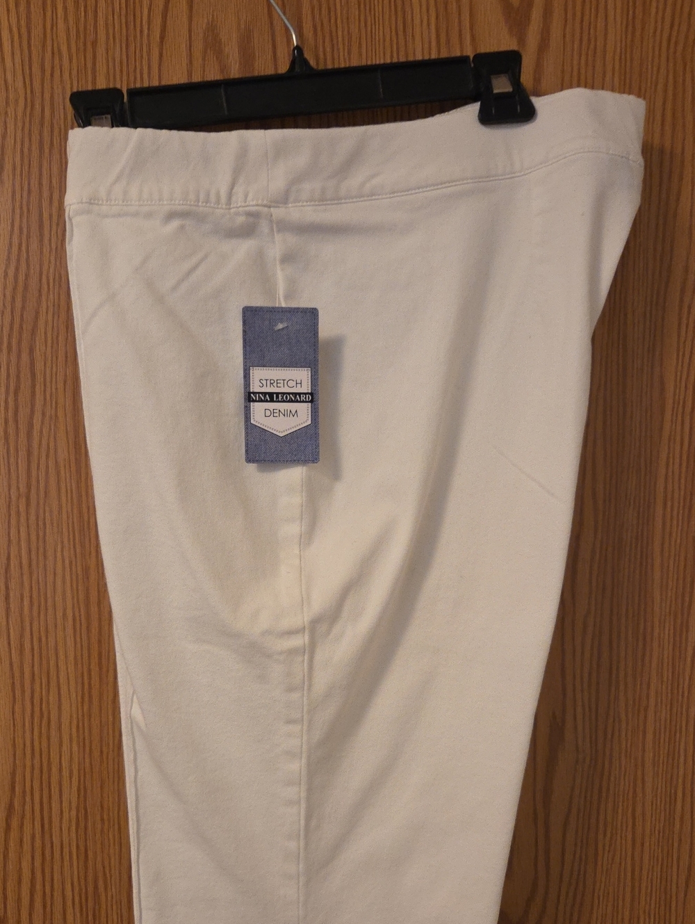 Nina Leonard White Stretch Denims- FIRM PRICE